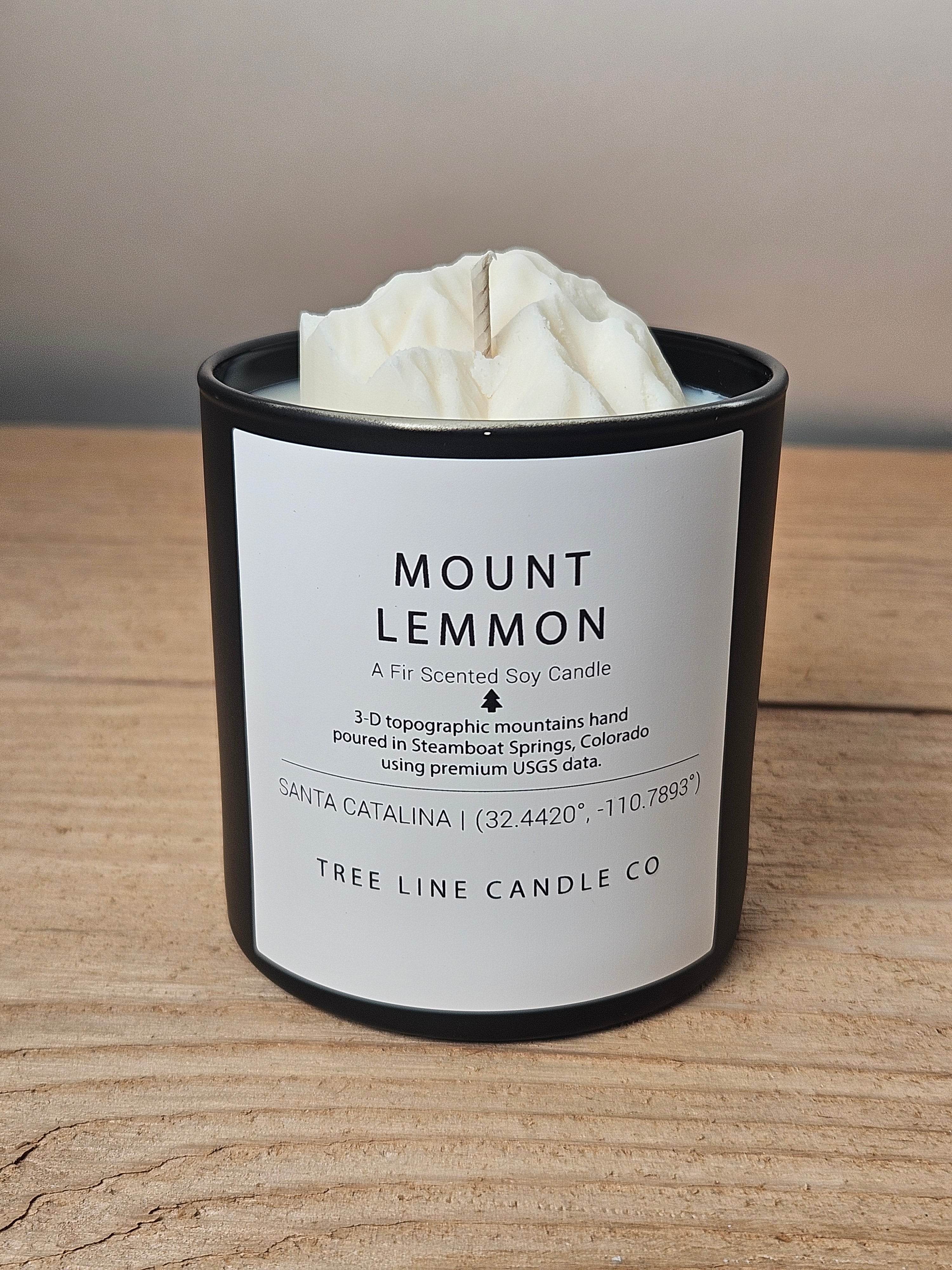 Mount Lemmon Candle | 3D Topographic Soy Candle Arizona – Tree